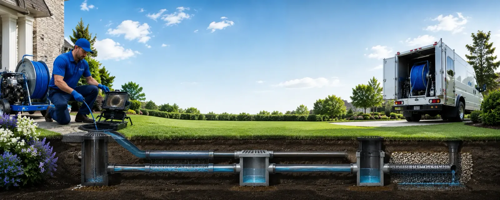 Outdoor drain cleaning information for Lamar, PA